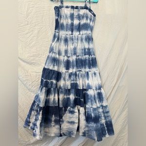 Ulla Johnson tie dye print midi length dress size 6